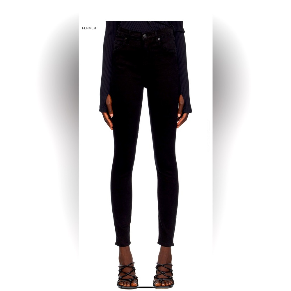 Citizens of Humanity Chrissy black skinny jeans 32